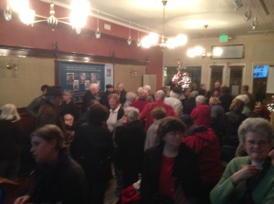 Good turnout for the Davenport House Archaeology Discussion, December 8, 2014
